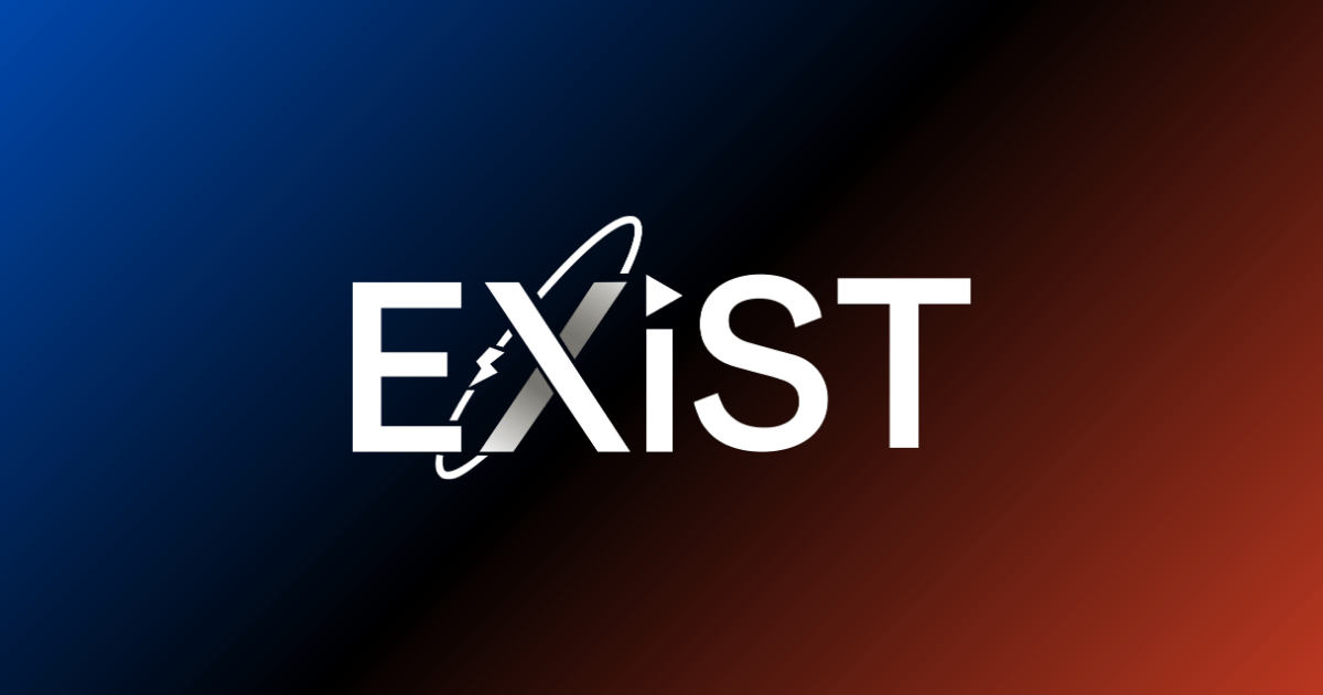EXiST(イグジスト)ロゴ グラデーション背景バージョン
