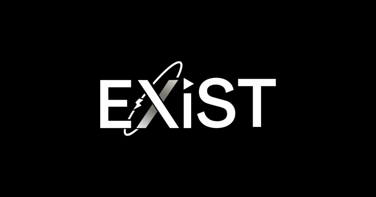 EXiST(イグジスト)ロゴ 黒背景バージョン